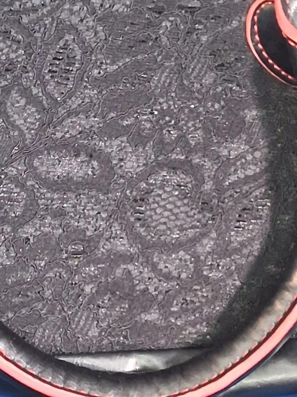 Princess Vera Wang Black Lace & Pink Satchel Crossbody Bag